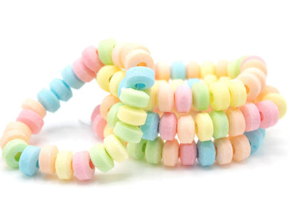 48 Candy Bracelets Individually Wrapped, Bracelet Candy Jewelry, Pastel Candy for Buffet, Goody Bag Stuffers, Barbie Party Favor for Kids, (Pack of 48x0.42oz/11.9g) by 4YoreElves