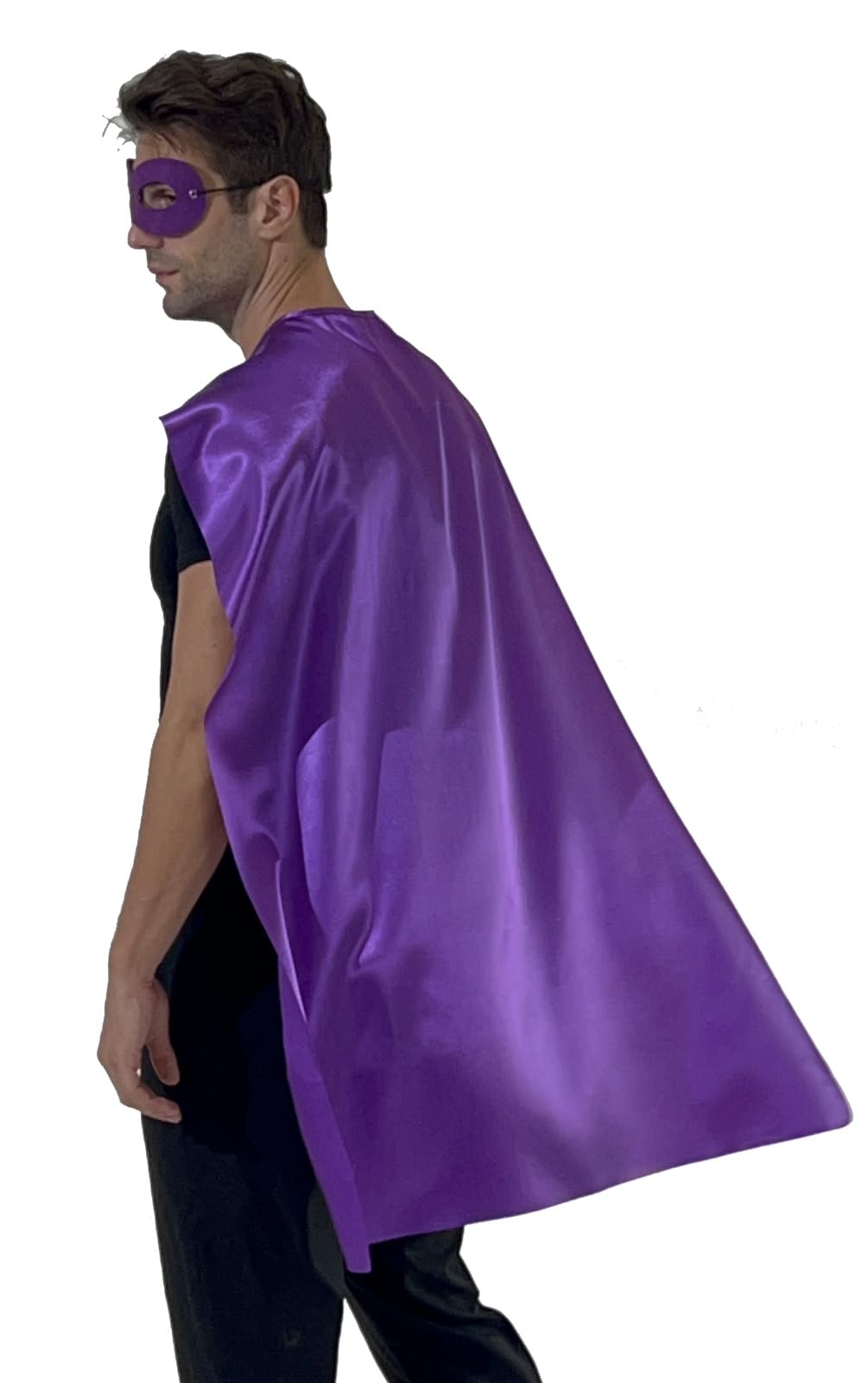 Kidsfere Superhero Capes and Masks for Adults Men Women Team Building Dress Up Party Cape Halloween Costume 7 Pack (Mixed Colors)
