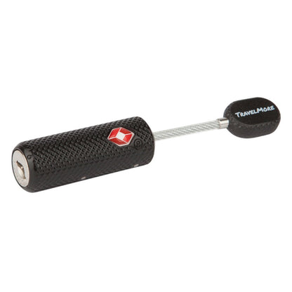 2 Pack TSA Approved Luggage Locks with Keys for Travel – Flexible Ultra Secure Mini Key Padlock & Metal Zinc Alloy Material – Black