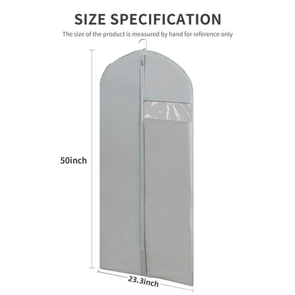 Garment Bags for Travel, 50'' Garment Bags for Hanging Clothes, Suit bag (Set of 2, 23.3'' X 50'')