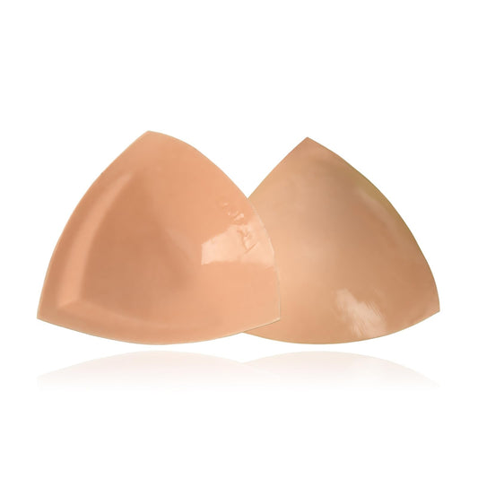 Large Size Lift Inserts Sticky Bra Lightly Padded for Large Bust Adhesive Lifting Bras for D+ Cup Reusable Washable Size L Beige