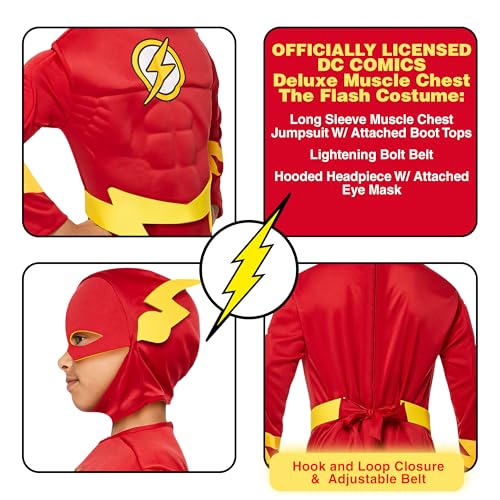 DC Comics Superheroes: The Flash Costume for Kids by Rubies, Boy's Small