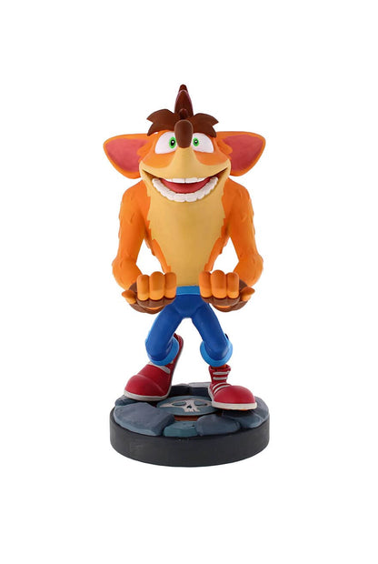 Exquisite Gaming: Crash Bandicoot 4 - Original Mobile Phone & Gaming Controller Holder, Device Stand, Cable Guys, Licensed Figure