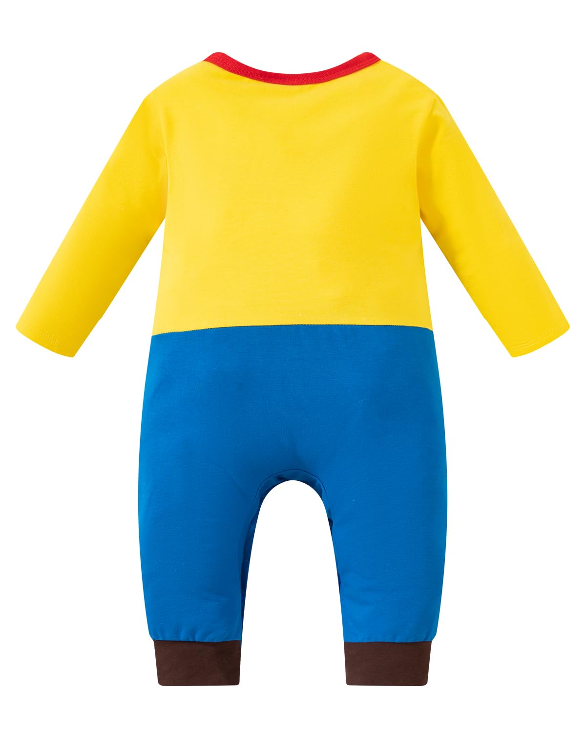 LENSOUS Baby Boys' Cowboy Costume Halloween Cosplay Bodysuit (Cowboy, 3-6 Months