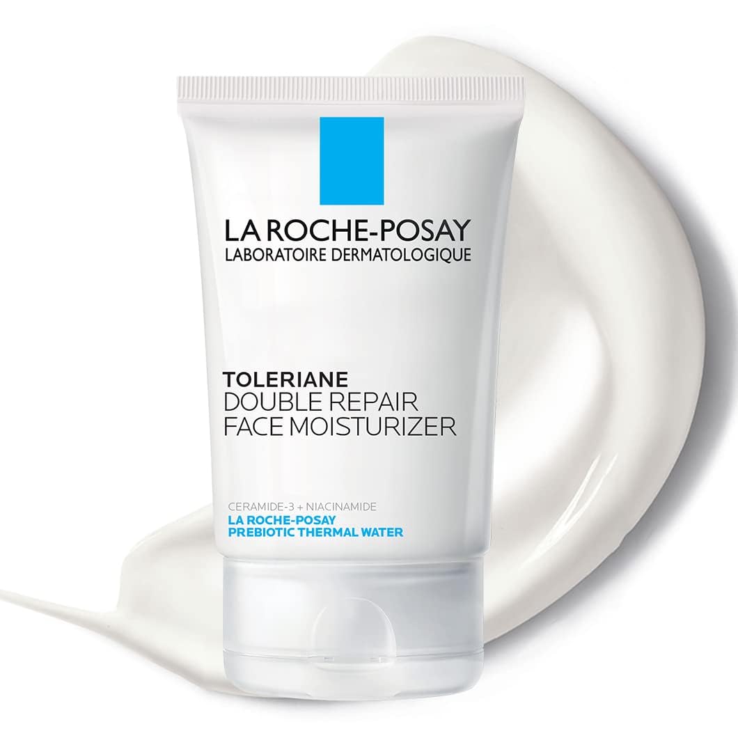 La Roche Posay Toleriane Double Repair Face Moisturizer, Daily Moisturizer Face Cream with Ceramide and Niacinamide for All Skin Types, Oil Free, Fragrance Free