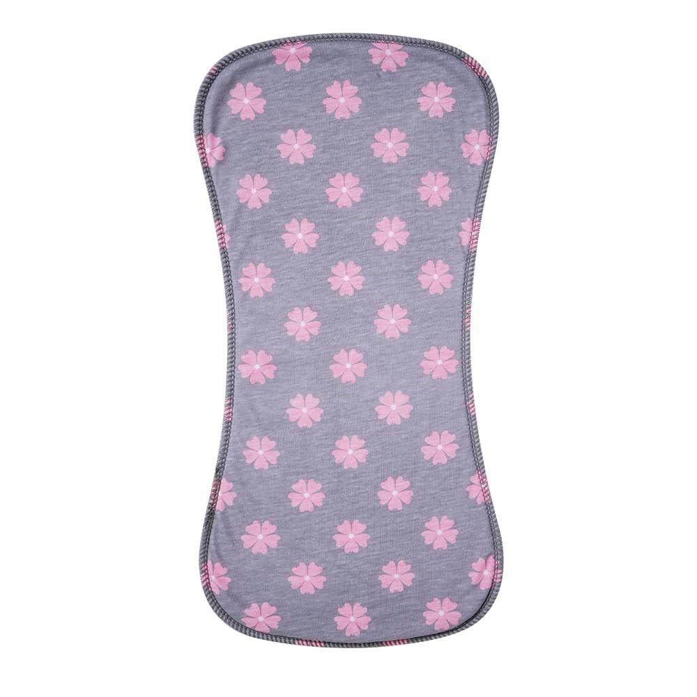 6 Pack Cotton Baby Burp Cloths Extra Absorbent Soft for Baby Boys and Girls (Pink02)