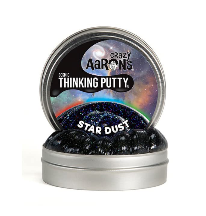 Crazy Aaron's Thinking Putty® - Cosmic Star Dust - Multi-Color Sensory Putty for Kids and Adults in a 4" Tin - Creative and Endless Fun, Stress Relief Therapy Toys, Never Dries Out - Made in USA