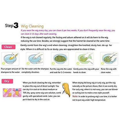 Kaneles Mens Long Brown Wig Mid Length Synthetic Hair for Male Halloween Cosplay 80s Costume Wig