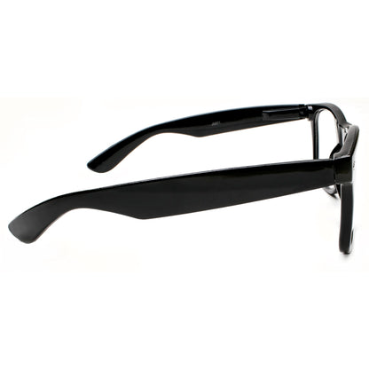 Kangaroo Black Fake Glasses - Classic Hipster Glasses Frames - Retro Clear Non Prescription Nerd Costume Eyeglasses for Men & Women for Halloween Cosplay