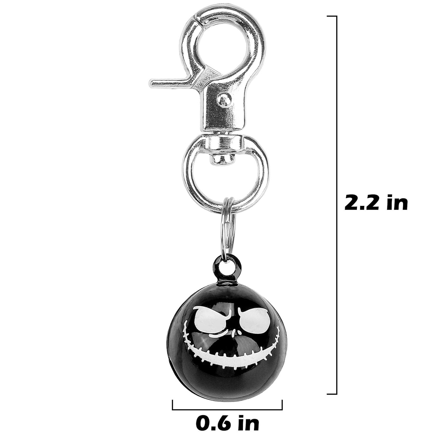 EXPAWLORER Halloween Cat Bell 2 Pack - Pet Collar Accessories Bells Loud with Claw Buckle, Holiday Collar Charm Jingle Pendants Ornament Jewelry, Save Birds Tracker, Neck Decoration for Cats Dogs