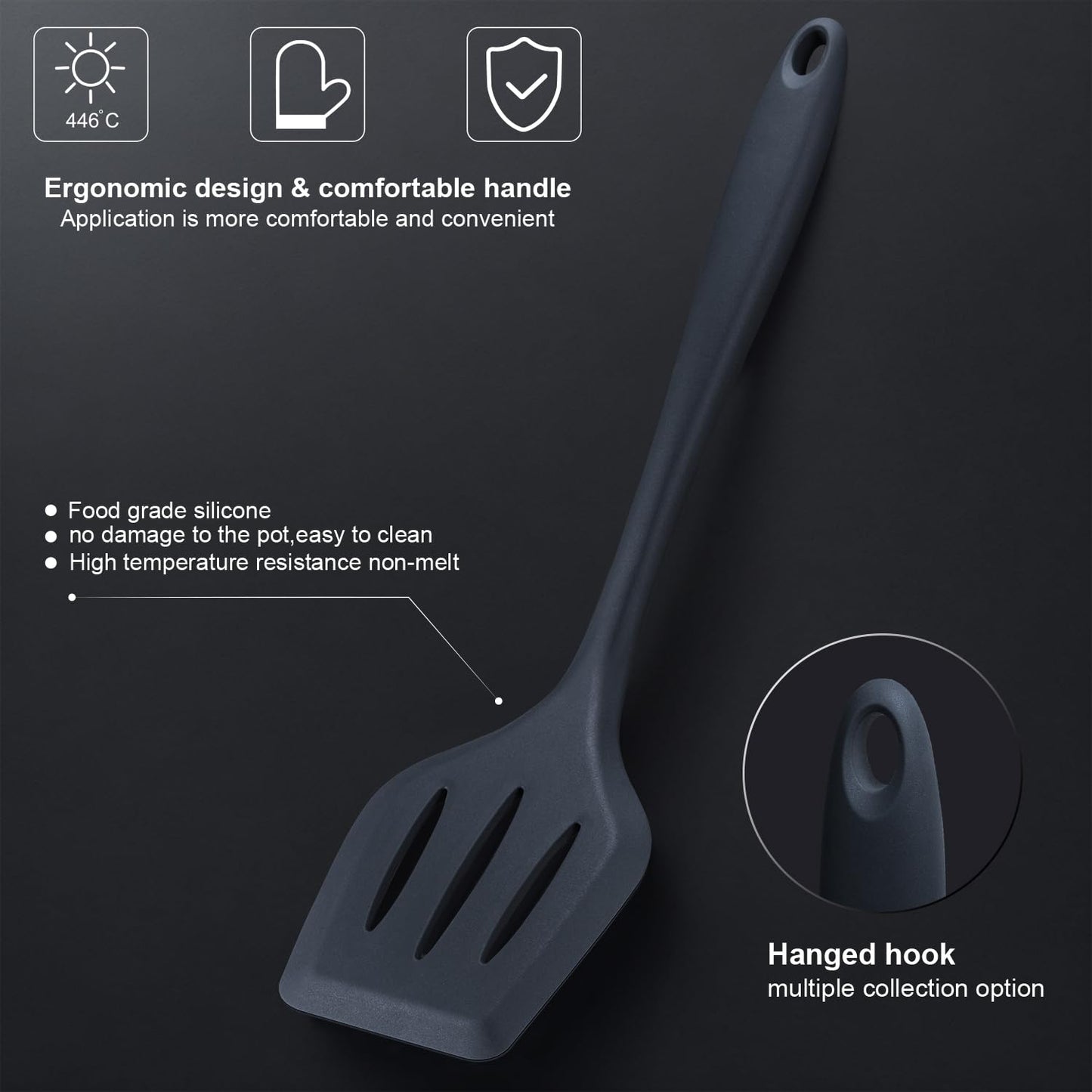 RAXCO Kitchen Utensils Set,18-Piece Cooking Tools and Sharp Knives,Stainless Steel Holder and Cutting Board