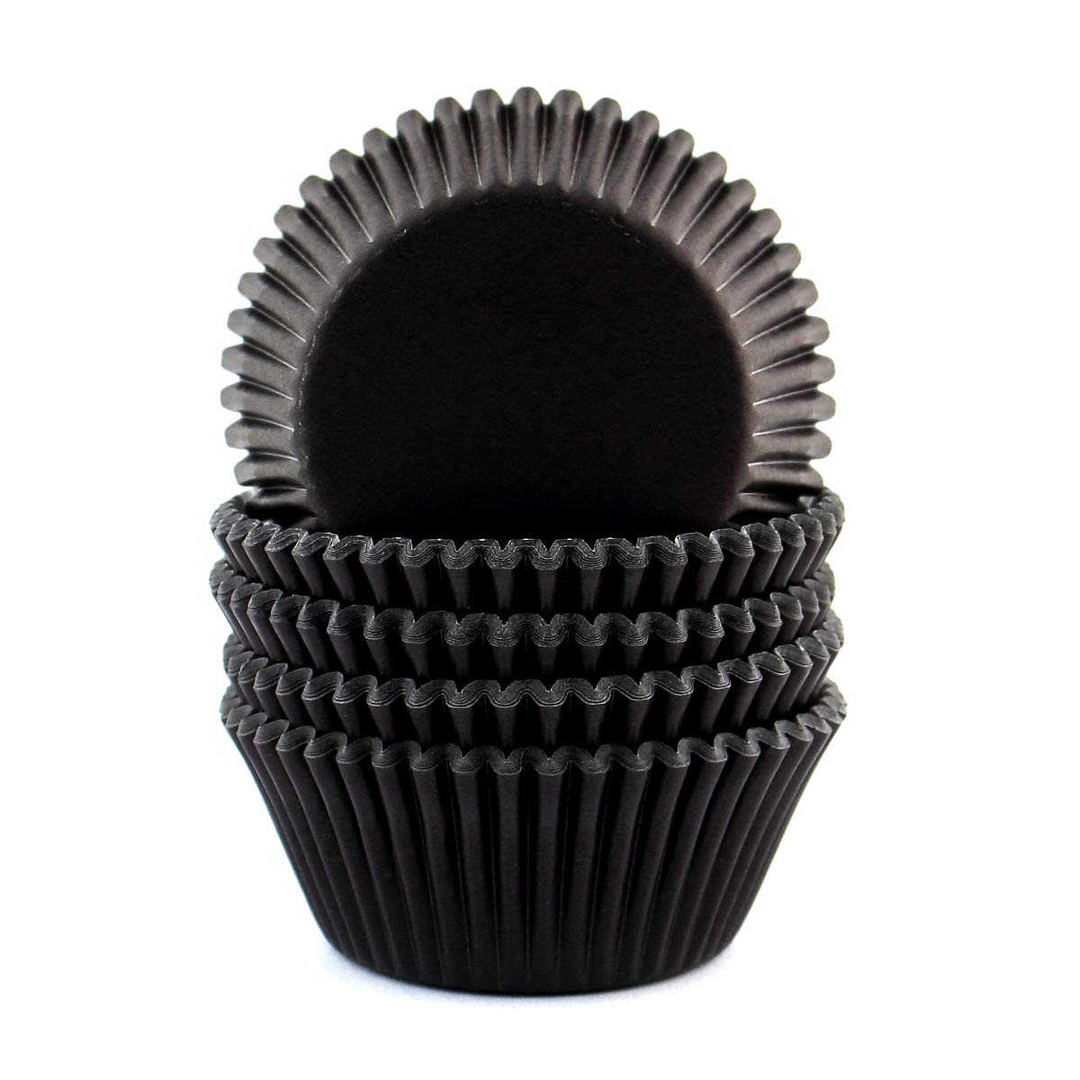 Eoonfirst Standard Size Cupcake Liners Halloween Party Baking Cups 100 Pcs (Black)
