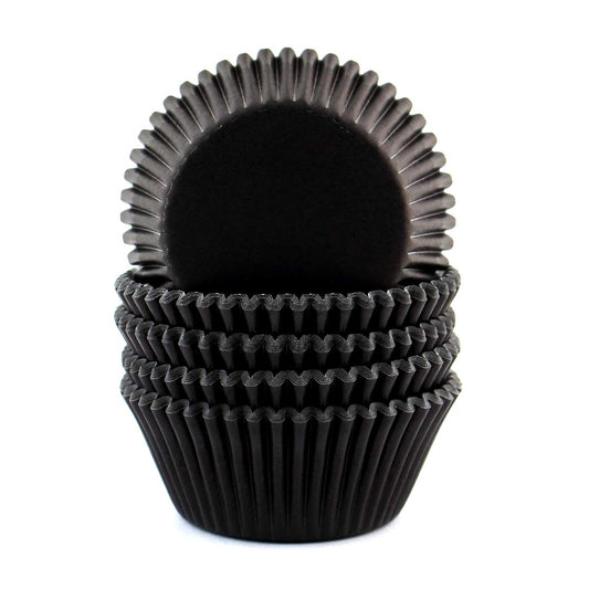 Eoonfirst Standard Size Cupcake Liners Halloween Party Baking Cups 100 Pcs (Black)