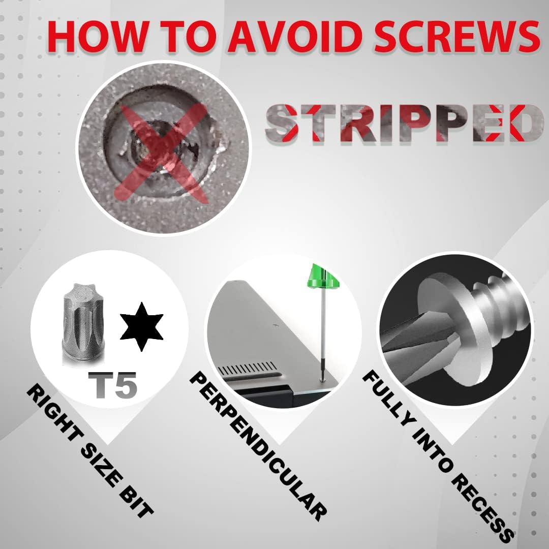 LeFix 12PCS M2x3 Torx T5 Screws + 1 Screwdriver Compatible with Dell XPS 13 9300 9305 9343 9350 9360 |XPS 15 9550 9560 9570|Precision M5510 5520 5530 5540,for Razer Blade,HP Envy 13|(Silver)