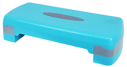 Fitvids Adjustable Workout Aerobic Stepper Step Platform Trainer, 27-Inch, Blue/Gray