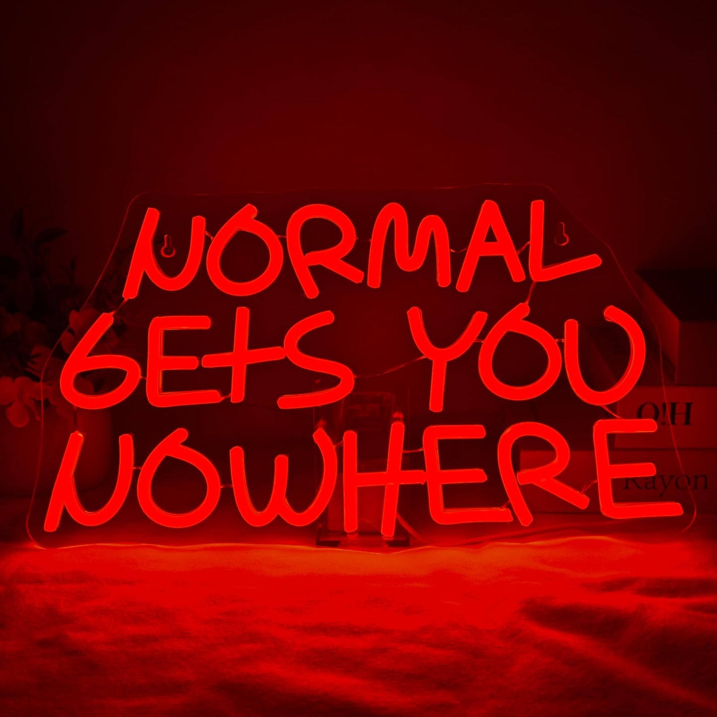 This Must Be The Place Neon Sign Warm White Letter Led Signs for Wall Decor Usb Word Light Up Signs for Bedroom Salon Man Cave Beer Home Bar Wedding Birthday Party Decor Gifts