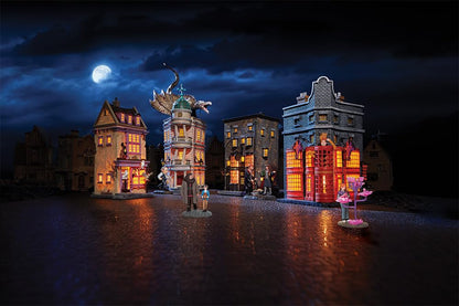 Department 56 Harry Potter Village Weasleys' Wizard Wheezes Lit Building, 8.11 Inch, Multicolor (6005615)