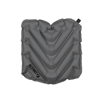 Klymit V Seat, Lightweight Inflatable Travel Cushion, Best for Camping, Bleachers, or Glassing Pad , Gray