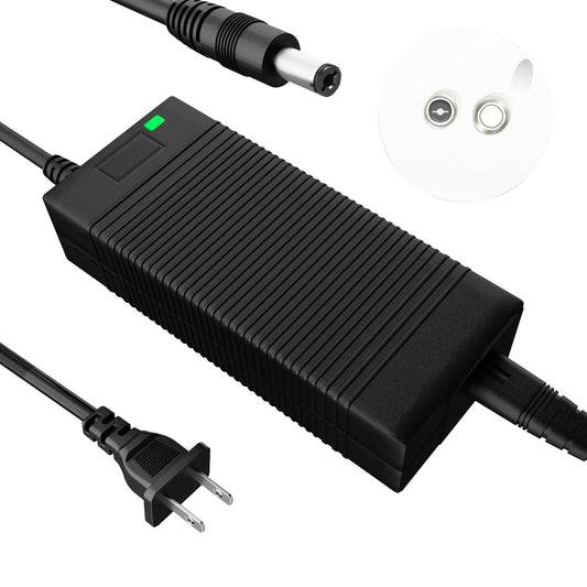 EVAPLUS UL Certified 54.6V Electric Bike Power Adapter, Fast Electric Scooter Charger for 48V Lithium Battery, 5.5mm DC Connector for 2.5mm/2.1mm