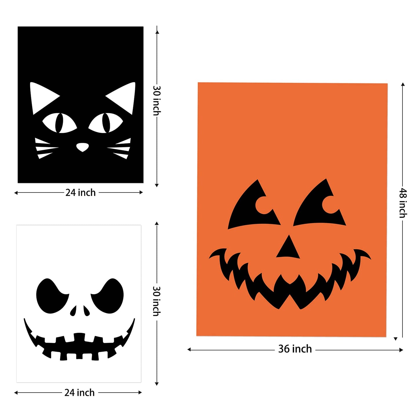 Giiffu 9-Pack Halloween Leaf Bags with Twist Ties – Heavy Duty Pumpkin Yard Waste Bags for Lawn, Garden, Porch, Indoor & Outdoor Halloween Decorations