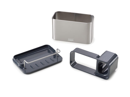 Joseph Joseph Surface Stainless-Steel Caddy Sink Area Organiser, Sponge Holder, Grey