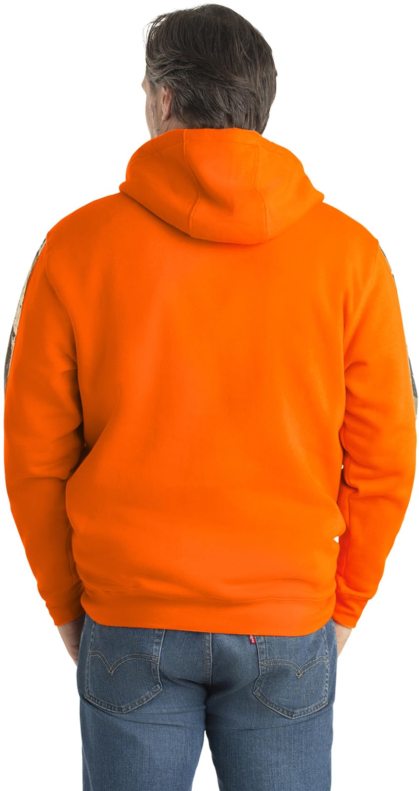 Legendary Whitetails Men's Camo Hoodie Pullover Sweatshirt Midweight V-Neck Design, Inferno, X-Large