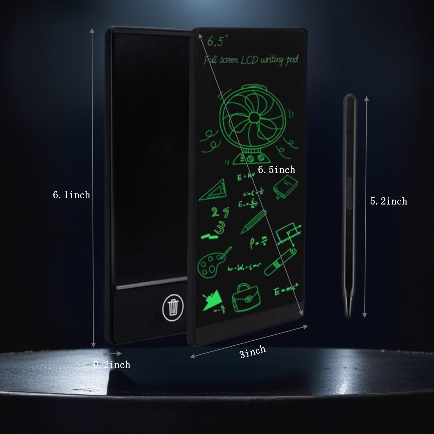 LCD Writing Tablet for Adults, Electronic Writing Pad,6.5 inch Digital Notepad for School, Handwriting Boogie Tablet for Toddler Learning Toys Gift for 3+Years Old Boy Girl