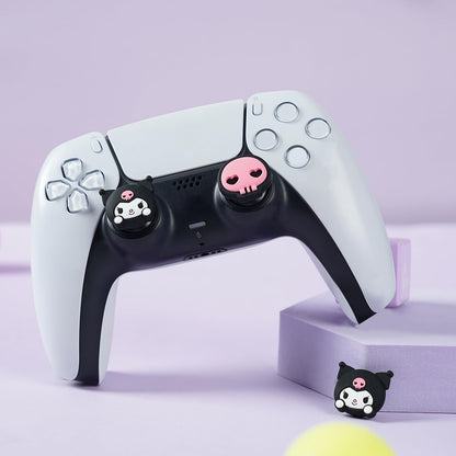 Kuitmor Cute Thumb Grip Caps for PS5,Soft Silicone Joystick Caps,Cute Cartoon Thumbstick Grips Compatible with PS5/PS4/Switch Pro Controller 4PCS - KLM