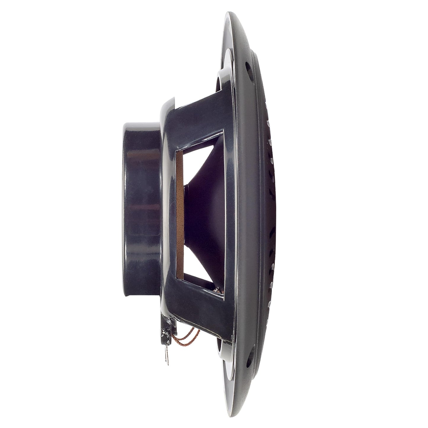 5-inch Water Resistant Outdoor Speakers, Dual Cone, 25W Peak Power, Marine and RV Compatible (Black)