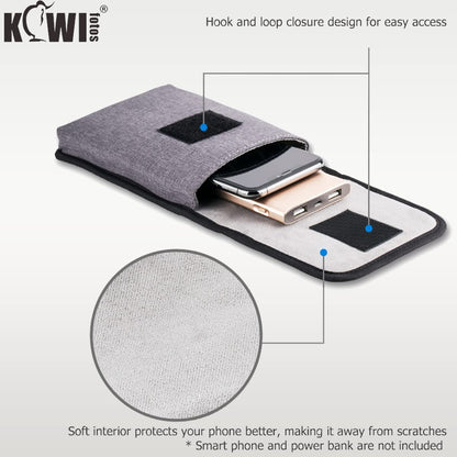 KIWIFOTOS Travel Cell Phone Pouch Belt Pouch, Phone Holster Crossbody Bag with Shoulder Strap for iPhone 16 15 14 Pro Max Case Holder with Neck Lanyard Smartphone Walking Passport Wallet