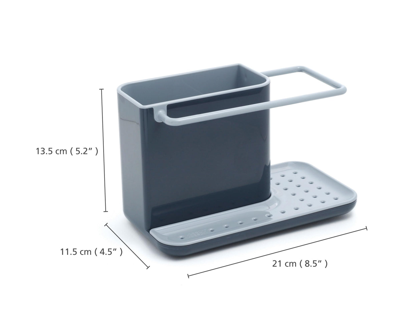 Joseph Joseph Caddy Kitchen Sink Area Organiser with Sponge Holder and Cloth Hanger – Grey