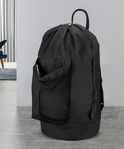 Dalykate Backpack Laundry Bag, Laundry Backpack with Shoulder Straps and Mesh Pocket Durable Nylon Clothes Hamper Bag with Drawstring Closure for College, Travel, Laundromat, Apartment