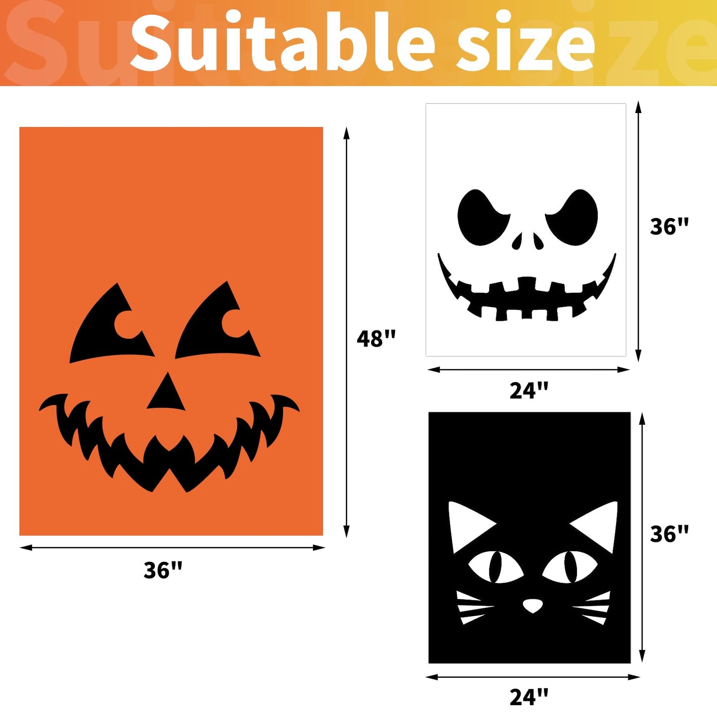 Guheake 9 Pcs Halloween Pumpkin Leaf Bags - Halloween Leaf Lawn Bags with Twist Ties, Plastic Jack-o-lantern Pumpkin Lawn Bag Thanksgiving Fall Leaf Trash Bags for Yard Lawn Garden Decorations Outdoor