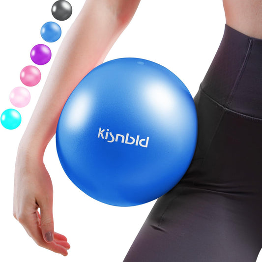 kisnbld Small Exercise Ball, 9 Inch Mini Pilates Ball, Anti Burst and Slip Resistant Mini Yoga Ball for Stability, Fitness, Physical Therapy, Stretching & Core Strength Workout at Home Gym & Office