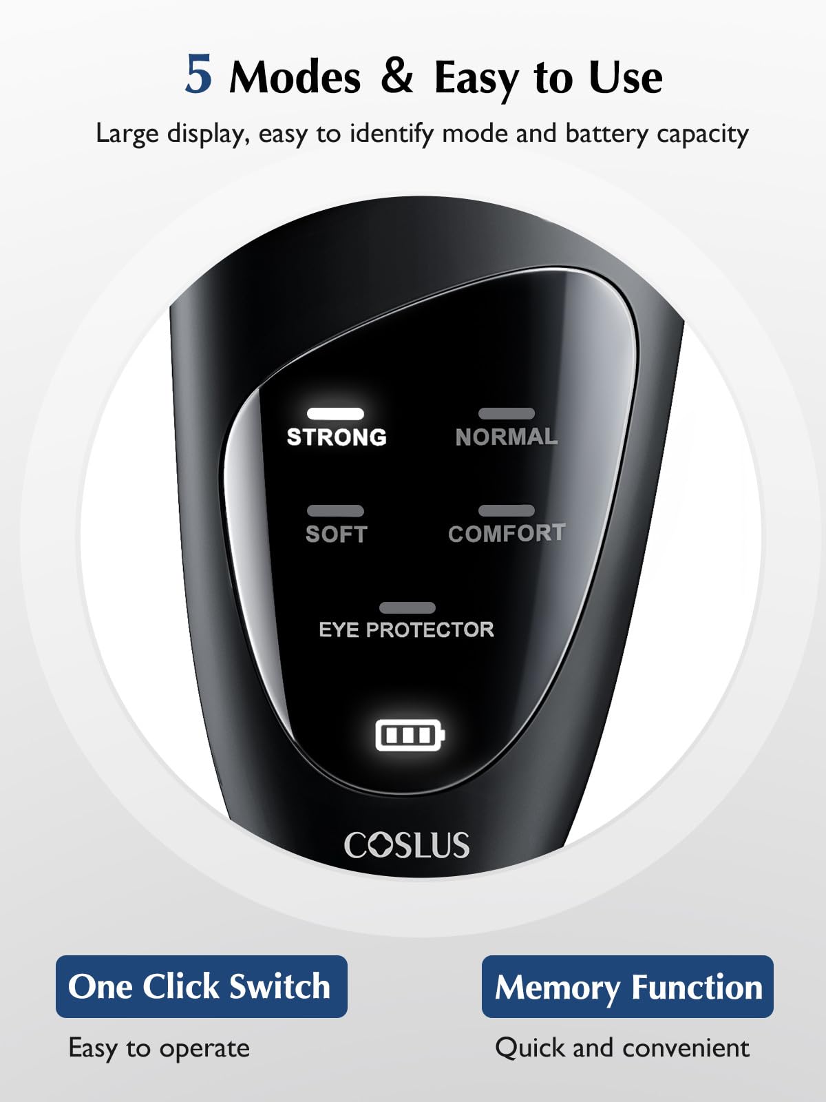 COSLUS Face Scrubber Facial Cleansing Brush: Silicone Portable Waterproof Rechargeable Face Wash Brush, 4 Cleansing Modes, Electric Face Exfoliator for Men Women Cleaning, Exfoliating, Massaging