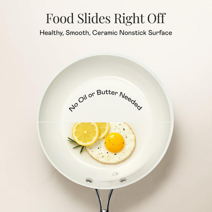 GOTHAM STEEL 10 Inch Non Stick Frying Pans Nonstick Skillet, Ceramic Pan for Cooking Non Toxic, Nonstick Frying Pan Skillets with Stay Cool Handle, Fry Pans, Oven and Dishwasher Safe