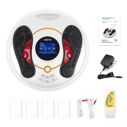Foot Circulation Plus (FSA or HSA Eligible) - Medic Foot Massager Machine with TENS Unit, EMS (Electrical Muscles Stimulator) Feet Legs Health for Neuropathy, Diabetes, Relieve Pains and Cramps, RLS