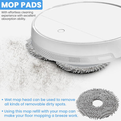 8pcs Mop Pads Compatible with Roborock Q Revo/Qrevo MaxV Robot Vacuum Cleaner, roborock mop pads, Spin Cleaning Pads Replacement Accessories