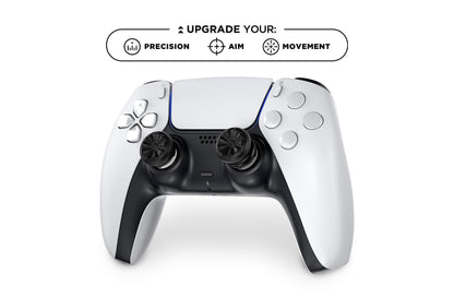 KontrolFreek Aim Boost Kit for PlayStation 5 (PS5) and PlayStation 4 (PS4) Controller | Includes Performance Thumbsticks and Precision Rings | Black Galaxy Edition