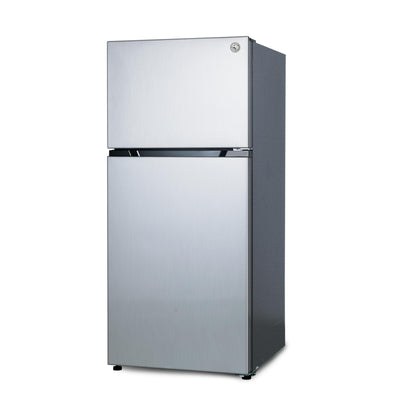 Commercial Cool 20 Cu. Ft. Top Mount Refrigerator with Ice Maker, 2-Door Refrigerator with Top Freezer,Freezer with Icemaker and Adjustable Temperature Control,Energy Star Certified, Stainless Look