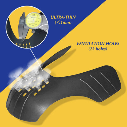 Crease Protector Shoe Guard for Sneakers: Jordans/Air Force 1/ Dunks, 6 Pairs Anti Crease Shoe Protector, Men Women Kids Size 3-6, Black+White