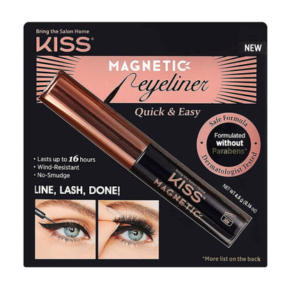 KISS Magnetic, Magnetic Eyeliner, Smudge Proof, Works Magnetic Lashes, Includes 1 Magnetic Lash Eyeliner, Long Lasting Wear, Can Be Used With Strip Lashes And Lash Clusters