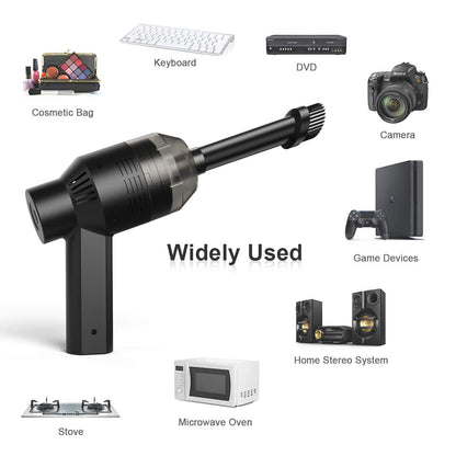 HONKYOB [Upgrade] Mini Vacuum Cordless Vacuum Keyboard Cleaner Mini Computer Vacuum Rechargeable Desk Vacuum for Cleaning Dust,Hair,Crumbs,Eraser Scrap,Laptop,Pet House，Sewing Machine