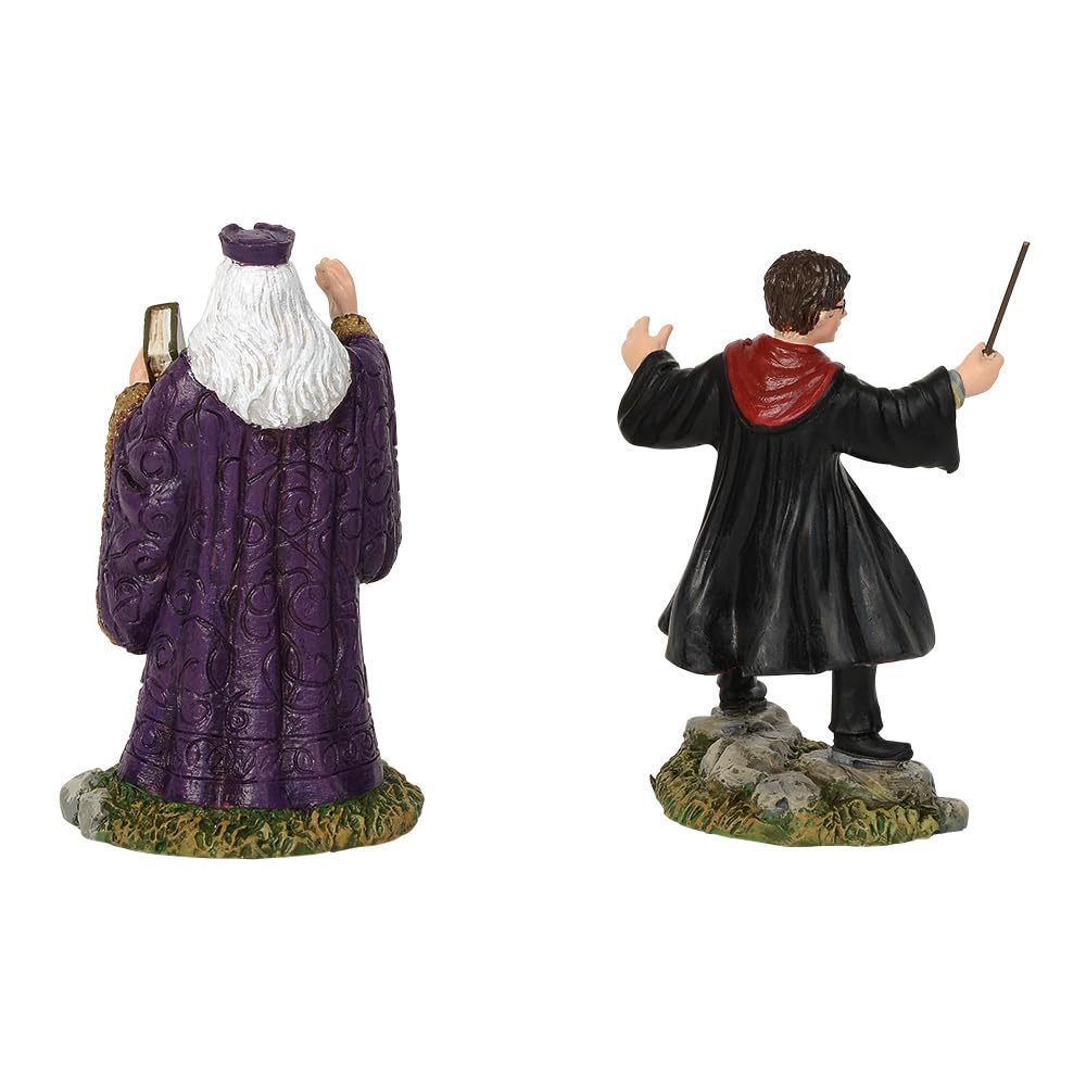 Department56 Harry Potter Village Accessories Harry and Headmaster Figurine, Set of 2, 3.15" (6002314)