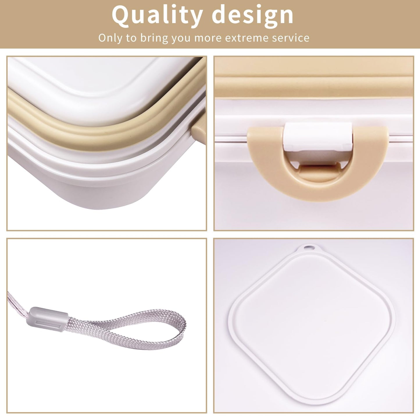 Collapsible Dog Water Bowl, Portable Dog Bowl for Traveling, 2-in-1 Pet Food and Water Feeder - Travel Dog Bowls with Lid for Walking, Traveling, Camping and Hiking