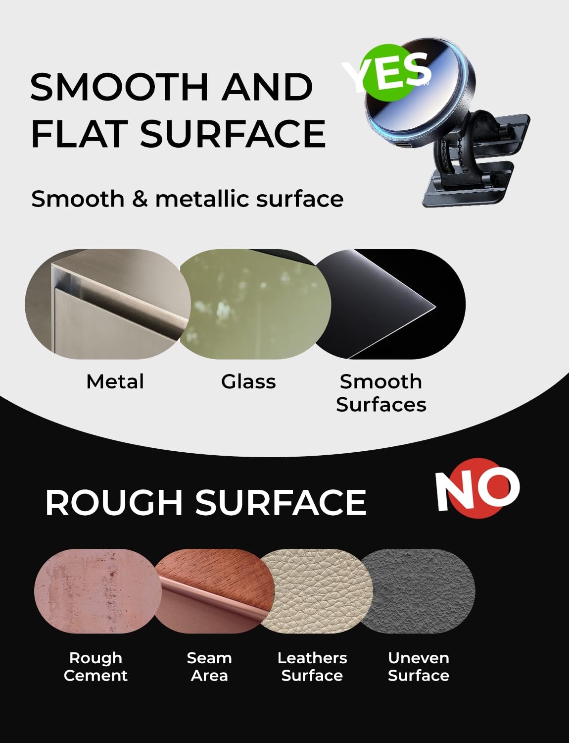 LISEN for 15W MagSafe Car Mount Charger,Magnetic Wireless Car Charger for iPhone 16 Pro Max Accessories,Magnetic Phone Holder for iPhone 16e 15 14 13 12,Samsung with MagSafe,Gifts for Men Women