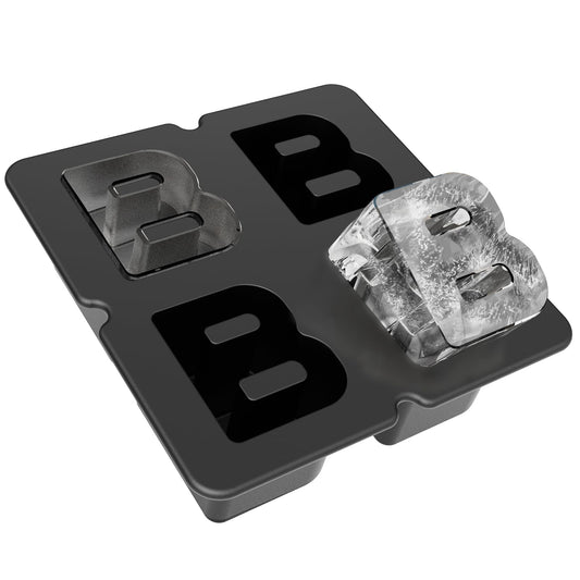Customized Letter B Ice Cube Mold -Letter Silicone Ice Mold for Custom Ice Cube Mold and Baking Chocolate, Ice Cube Molds for Cocktails & Whiskey for Thanksgiving and Halloween