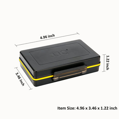 AA AAA Battery Storage Case Holder with Battery Tester, Battery Organizer Container for 8 Double A & 2 Triple A Battery, Compact and Water-Resistant