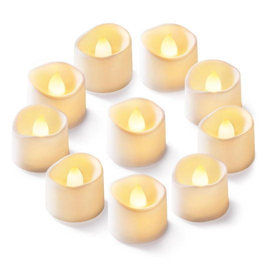 Homemory 12Pcs Flickering Flameless Candle Battery Operated, 200+Hours Fake Electric LED Tea Lights for Votive, Centerpiece Table Decorations, Wedding, Aniversary, Halloween, Christmas