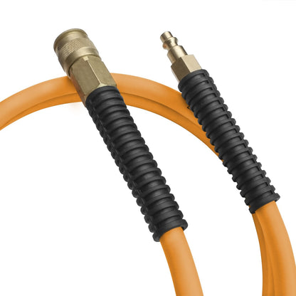 Freeman P1465CHR 1/4" x 65' Compact Retractable Air Hose Reel with Brass Fittings, Mounting Bracket, and Lead Hose